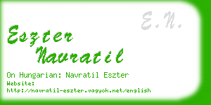 eszter navratil business card